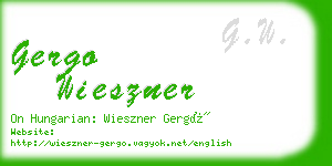 gergo wieszner business card